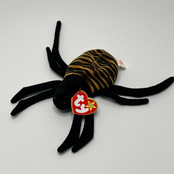 NWT SUPER RARE 1996 Ty Beanie Baby Spinner the Spider- Tag Errors Fun Gift! 🎁 - Picture 1 of 7